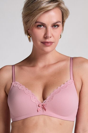 Hunkemöller Biustonosz usztywniany bez fiszbin Lola Różowy