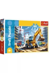 Puzzle, Trefl, Wóz strażacki, 60 el.