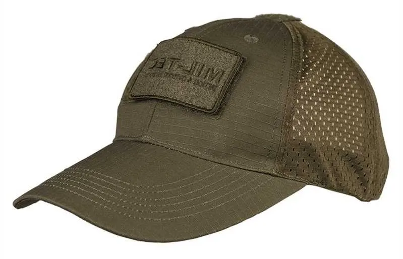 Czapka MIL-TEC Baseball Cap NET Oliv