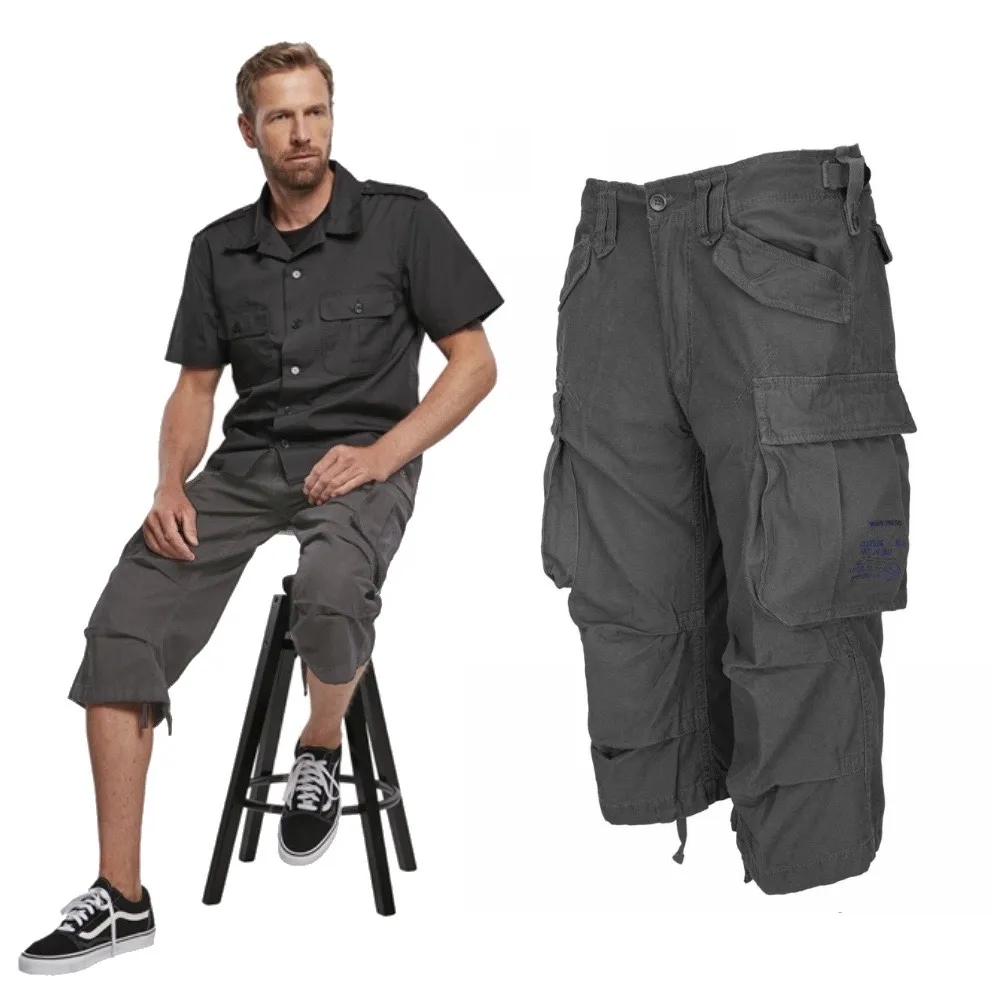 Spodenki Krótkie 3/4 BRANDIT Industry - Anthracite  M