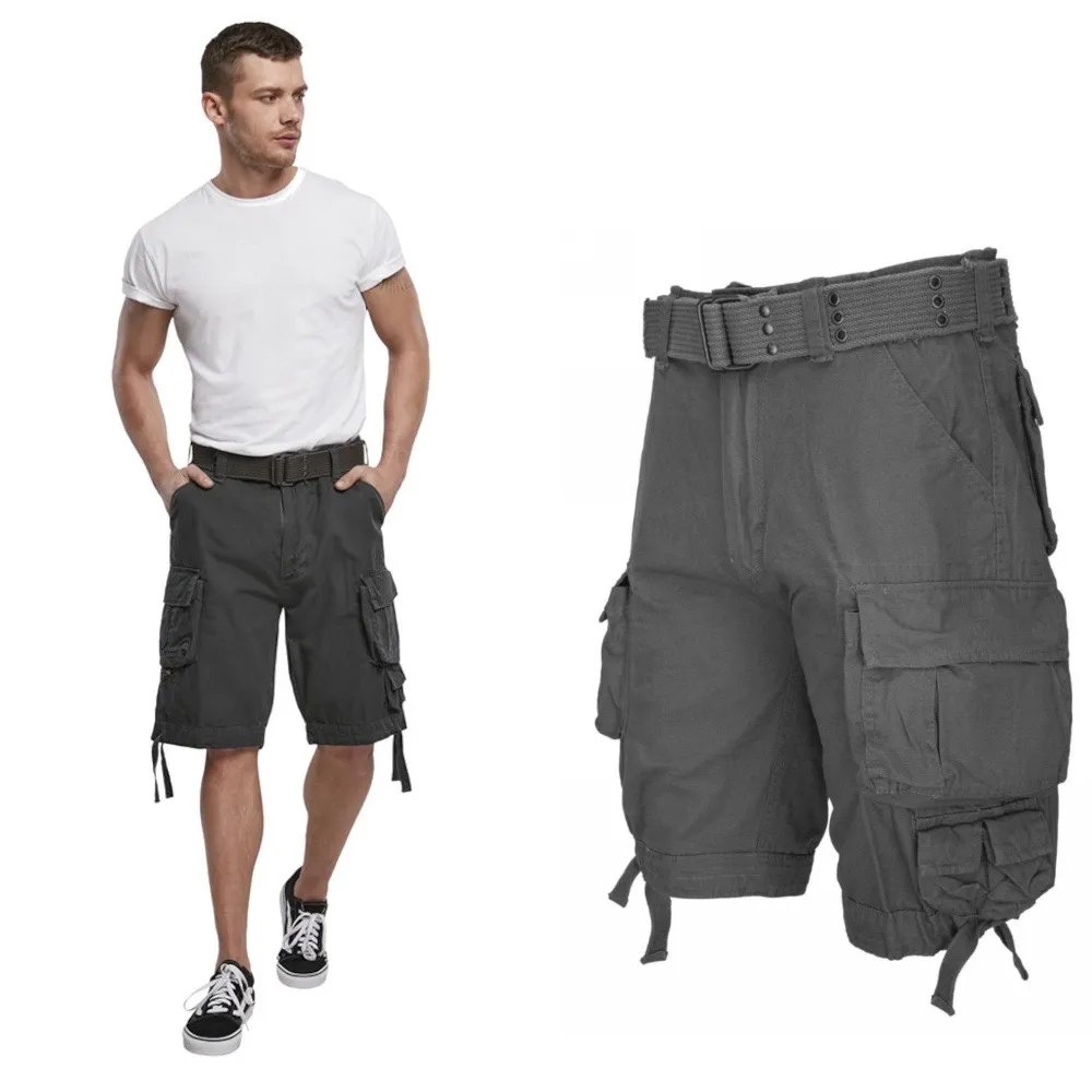 Spodenki Krótkie Męskie BRANDIT Savage Vintage - Anthracite  3XL