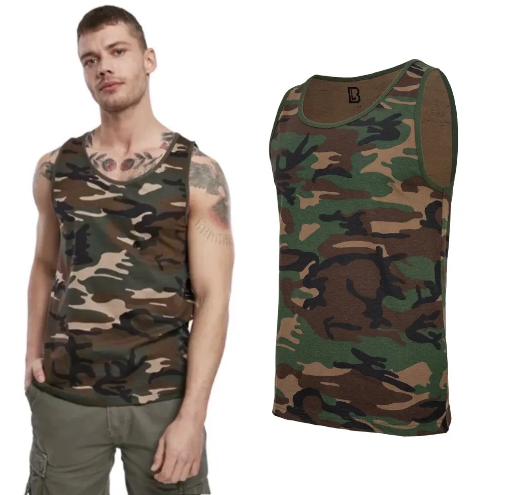 Koszulka BRANDIT Tank Top Woodland  3XL