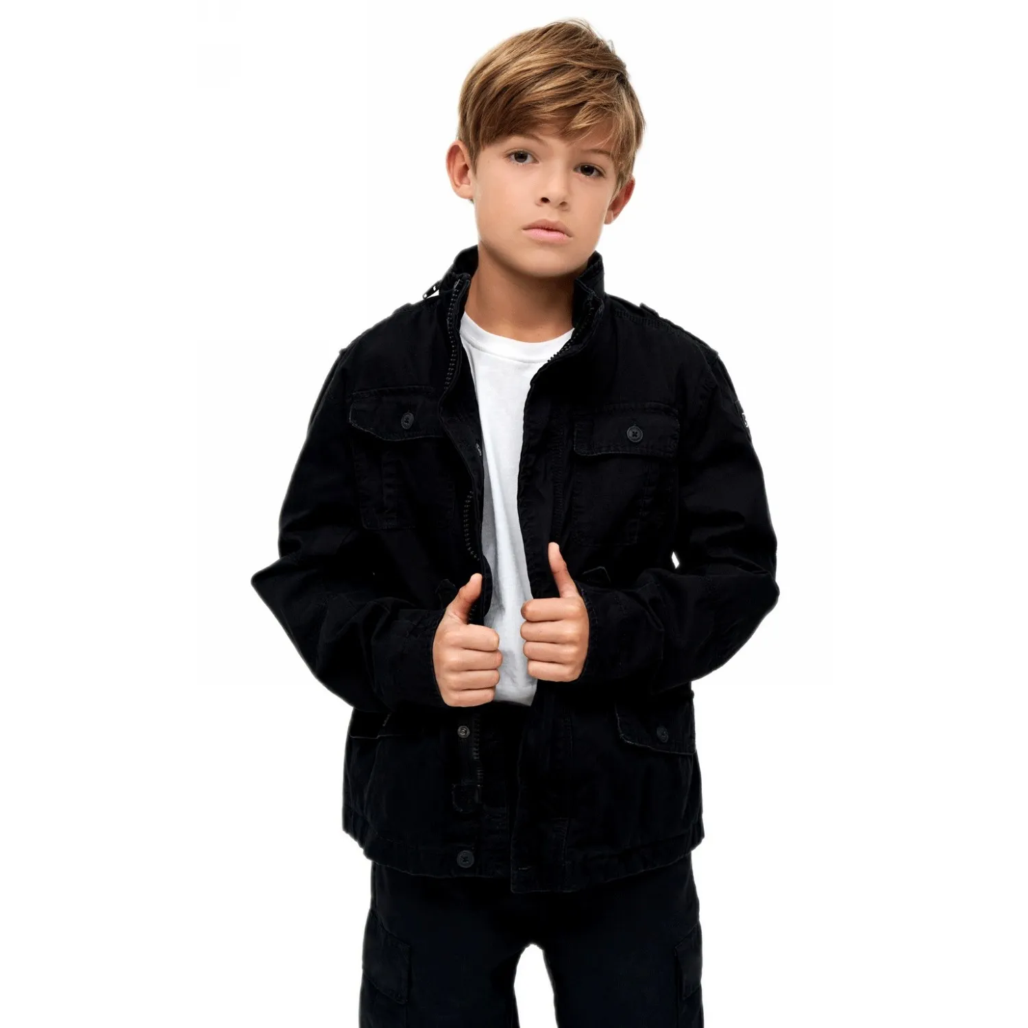 Kurtka dziecięca BRANDIT Britannia Jacket - Czarna  146-152 (11-12 Lat)