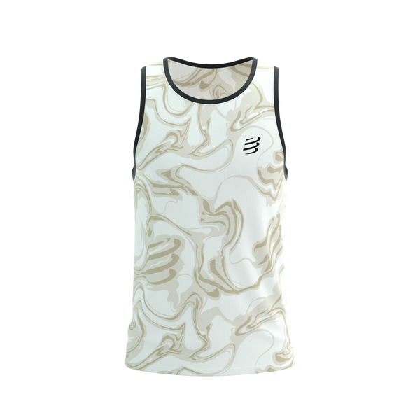 COMPRESSPORT Koszulka biegowa PERFORMANCE SINGLET sugar/camo print