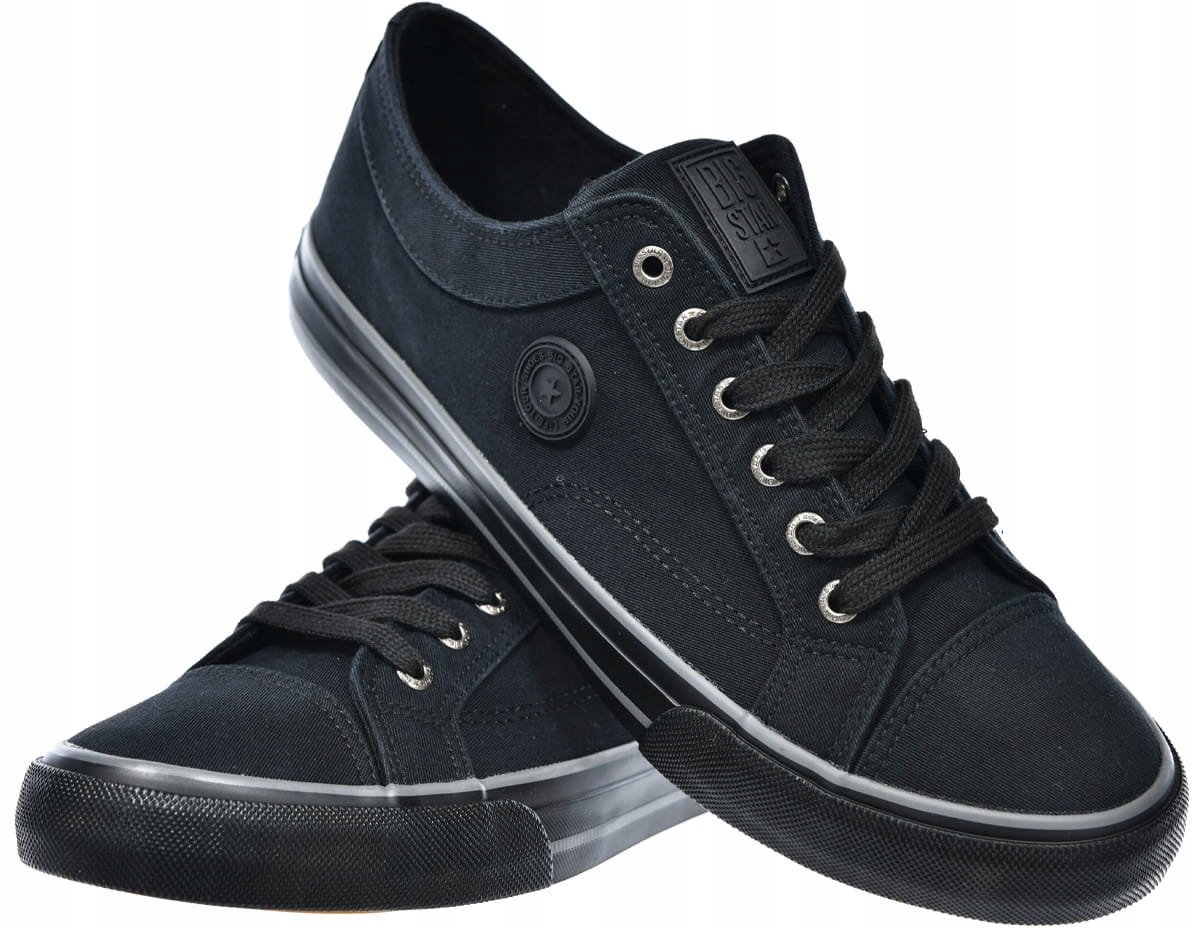 Męskie trampki Big Star tenisówki RR174338 czarny 45