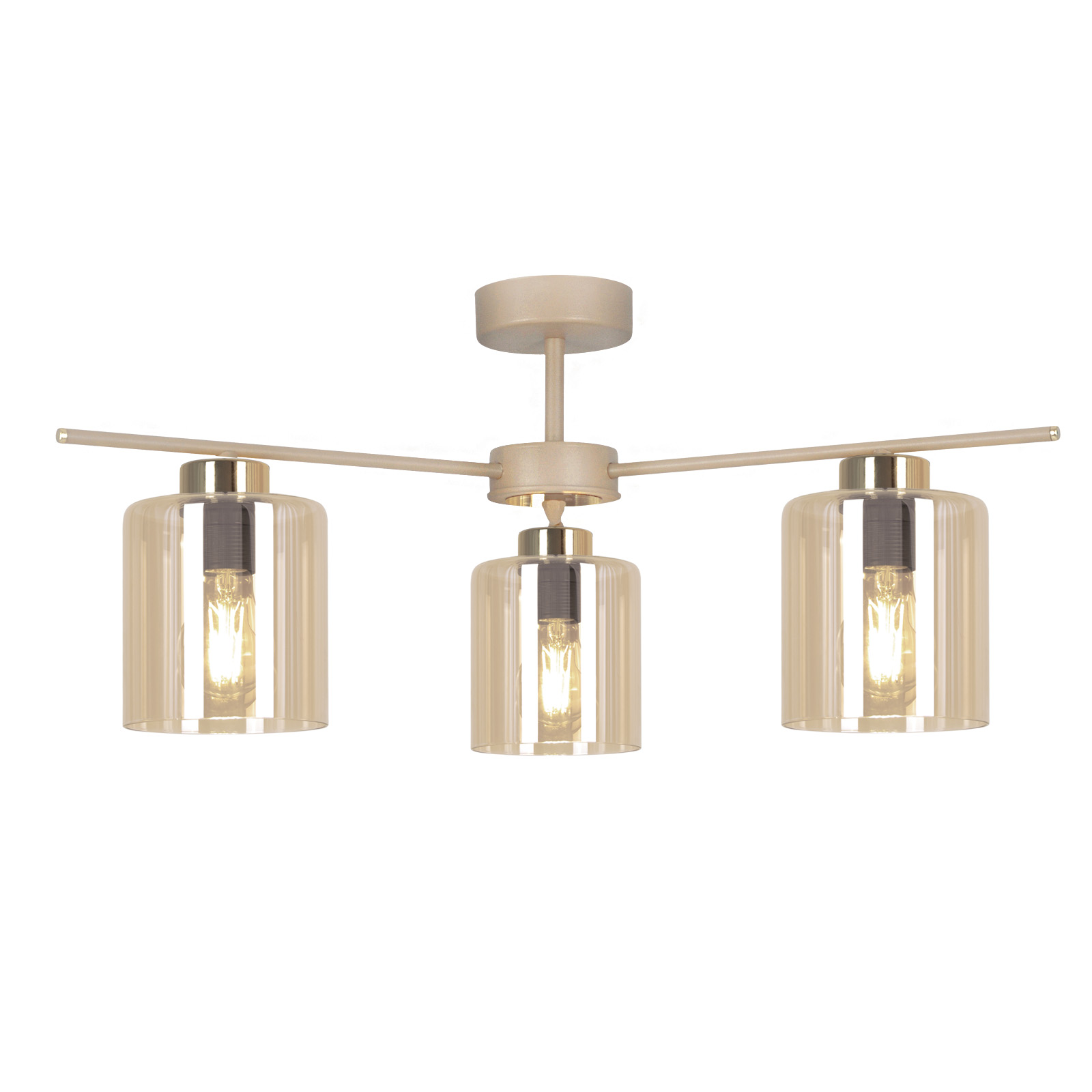 Elegancka lampa sufitowa z kloszami do sypialni K-5811 z serii VANES