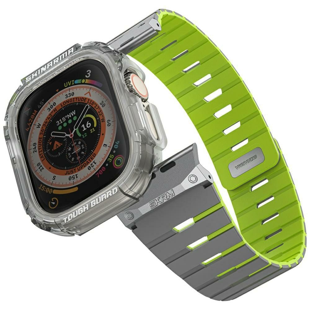 Pasek+etui Skinarma Gemini do Apple Watch 49mm niteglow