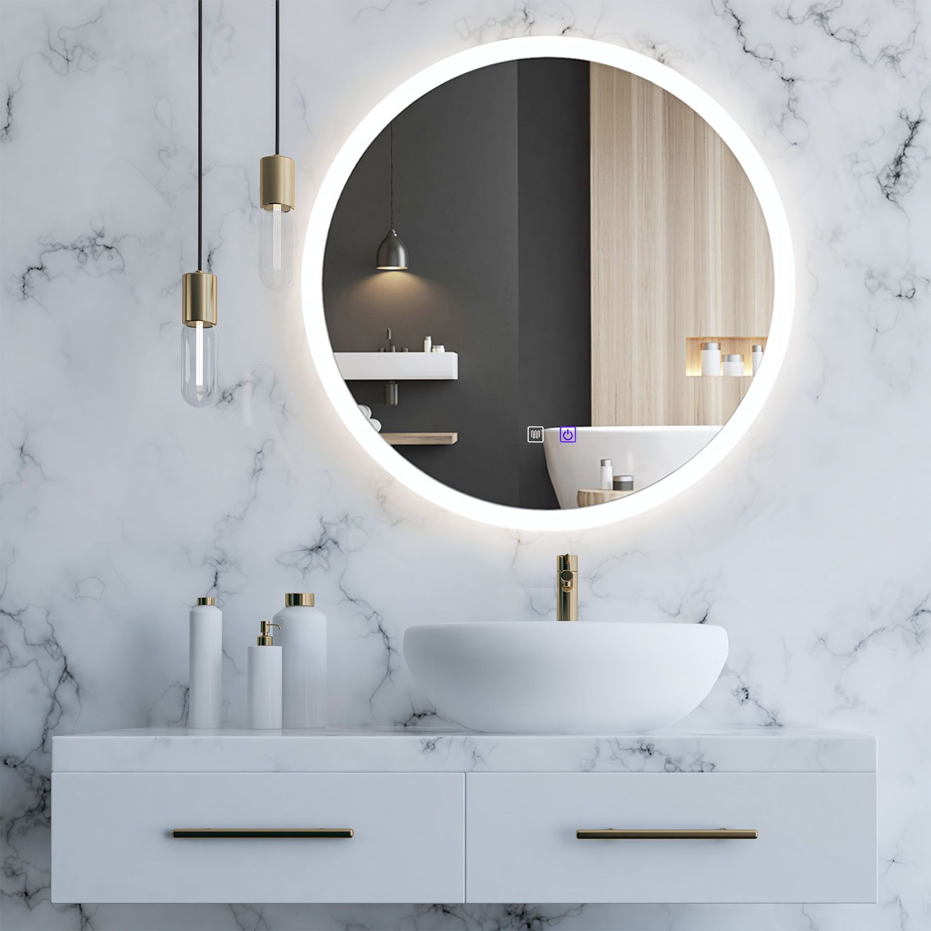 Tutumi LUSTRO ŚCIENNE LED 60cm H108