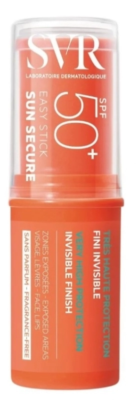 SVR Sun Secure Easy Stick Transparentny sztyft przeciwsłoneczny SPF 50+, 10 g