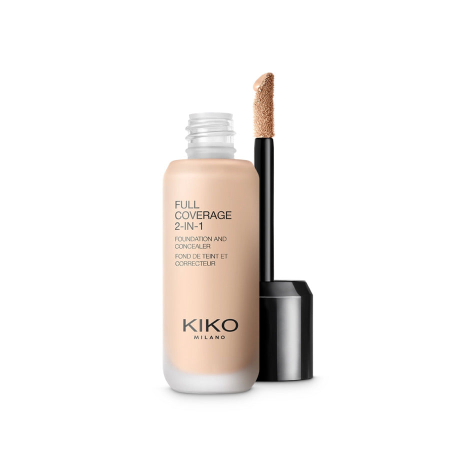 KIKO Milano Full Coverage 2-In-1 Foundation & Concealer mocno kryjący podkład i korektor 2 w Neutral Gold 95