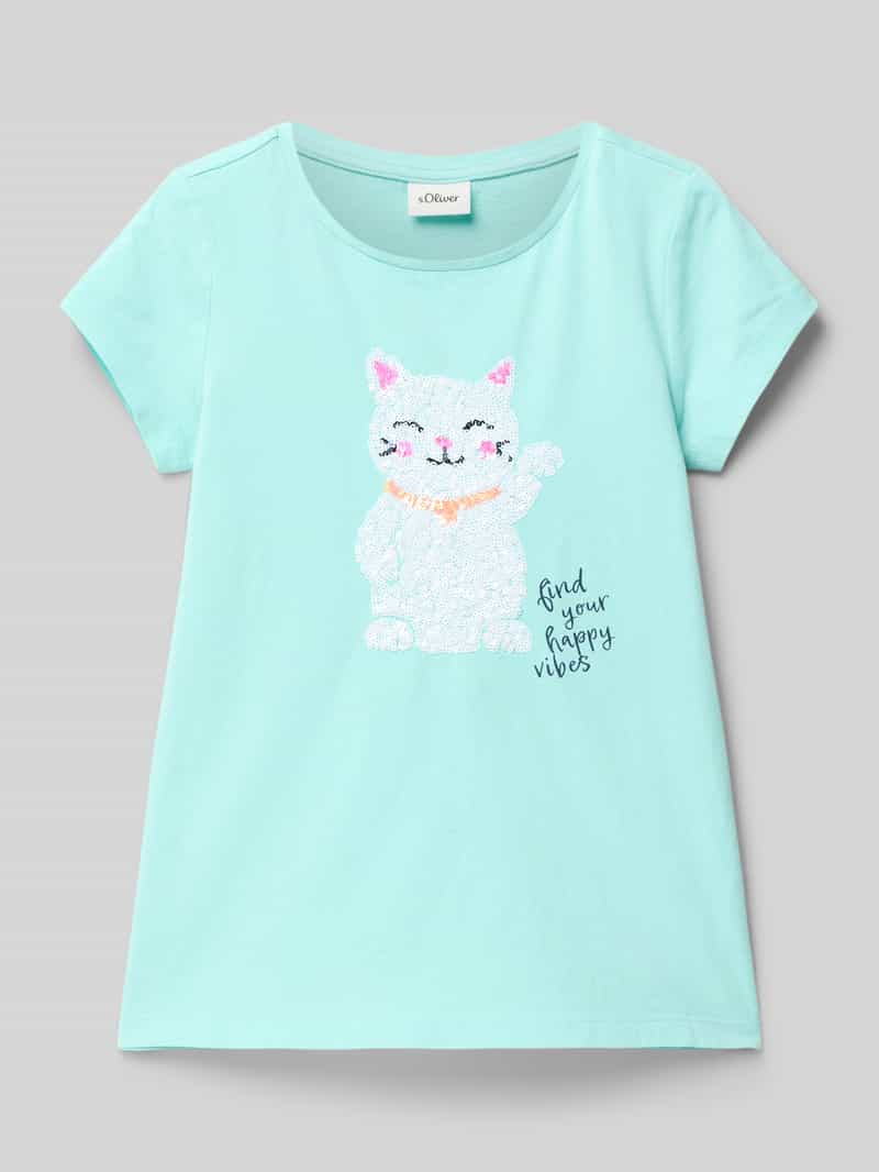 T-shirt o linii A z czystej bawełny