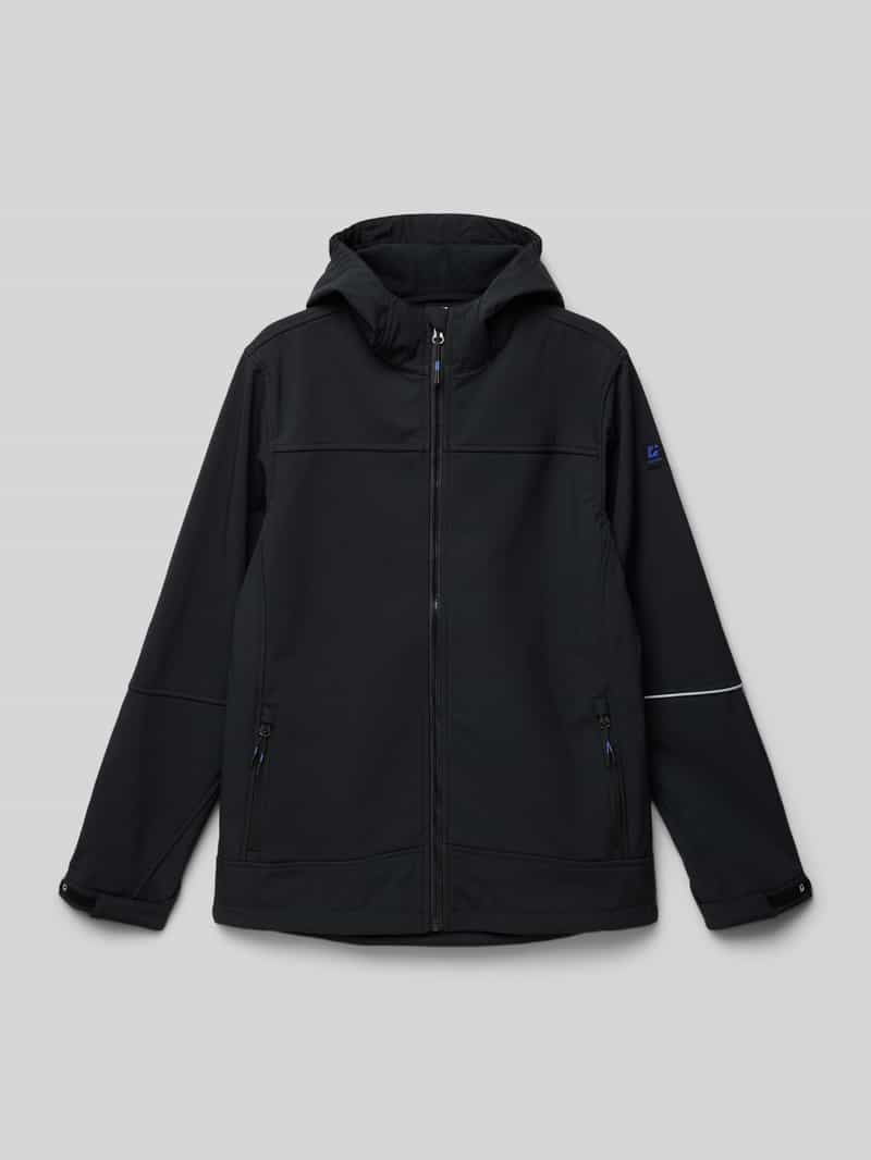 Kurtka softshell z kieszeniami zapinanymi na zamek błyskawiczny model ‘KOS’