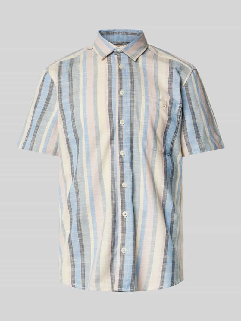 Koszula casualowa o kroju slim fit z kieszenią na piersi model ‘ARV’
