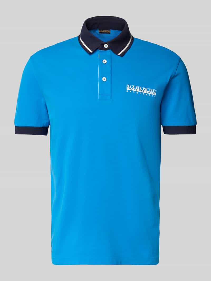 Koszulka polo o kroju slim fit z nadrukiem z logo