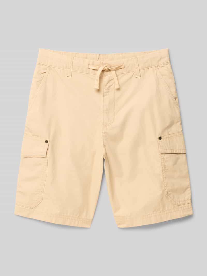 Szorty cargo o kroju regular fit z tunelem