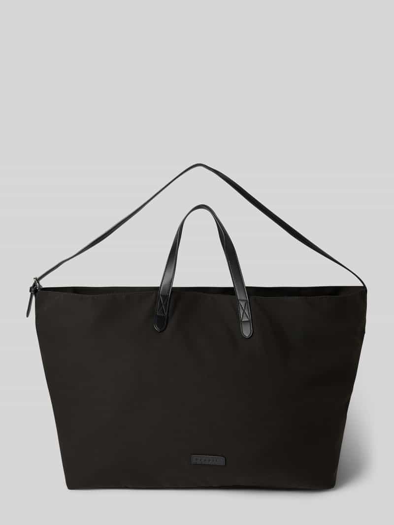 Torba shopper z naszywką z logo model ‘Finn’