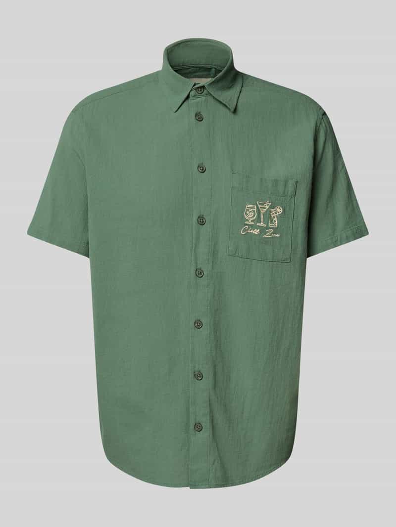 Koszula casualowa o kroju slim fit z wyhaftowanymi detalami model ‘APOLLO’
