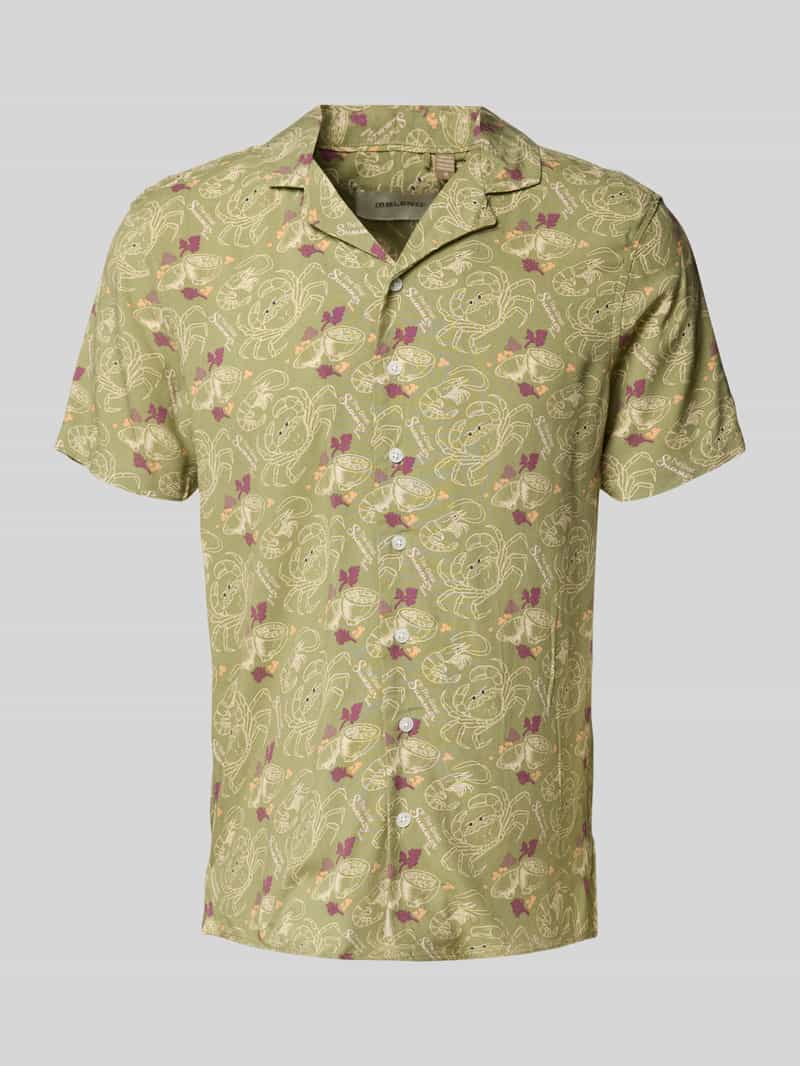 Koszula casualowa o kroju slim fit z kołnierzem z połami model ‘ASCOT’