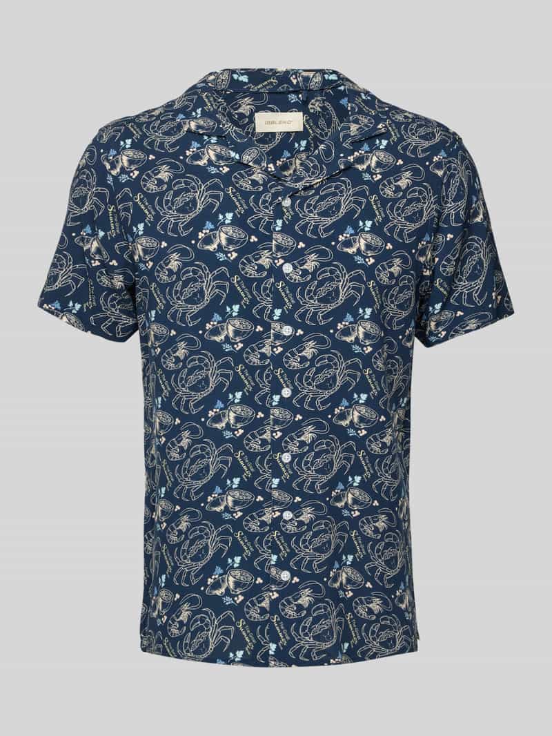 Koszula casualowa o kroju slim fit z kołnierzem z połami model ‘ASCOT’