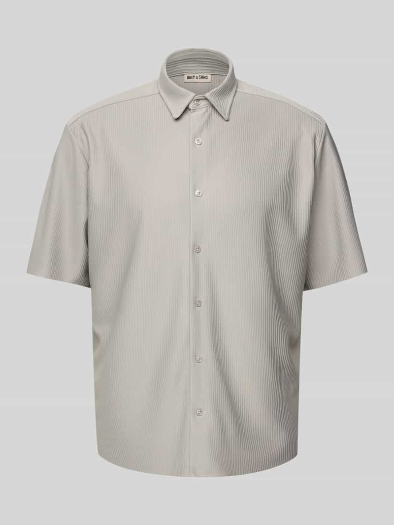 Koszula casualowa o kroju relaxed fit z rękawem o dł. 1/2 model ‘BOYY’