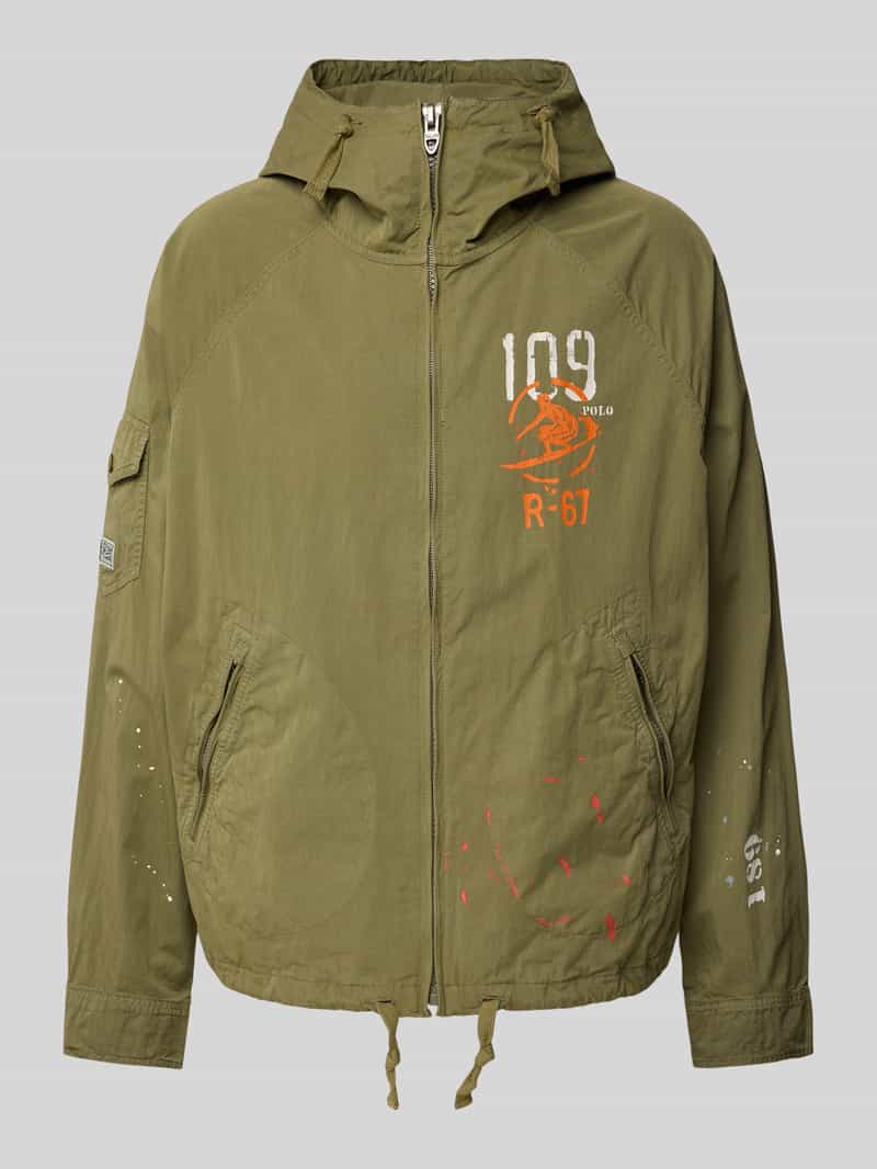 Wiatrówka z kieszeniami zapinanymi na zamek błyskawiczny