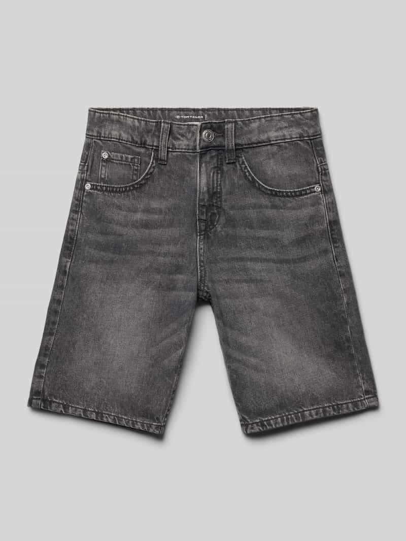 Szorty jeansowe o kroju regular fit z czystej bawełny