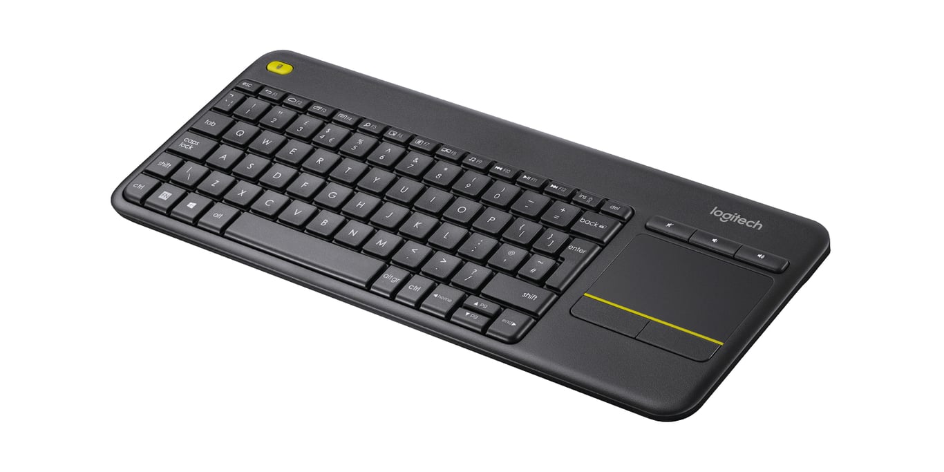 Logitech K400 Plus Tv klawiatura RF Wireless AZERTY Belgijski Czarny 920-007131 920-007131