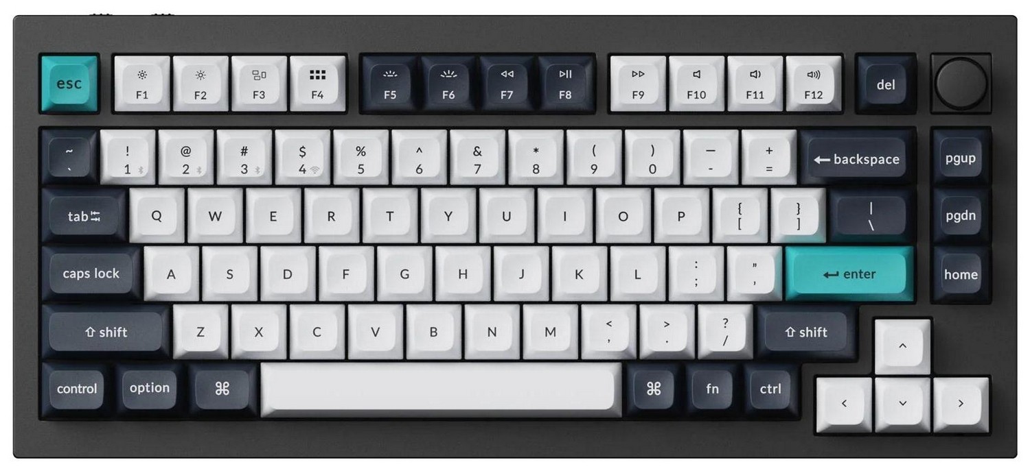 Keychron Q1 Max 75% Banana Switch Carbon Black Q1M-M4