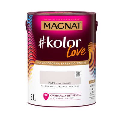 Farba #Kolor Love KL14 jasny popielaty 5 l Magnat