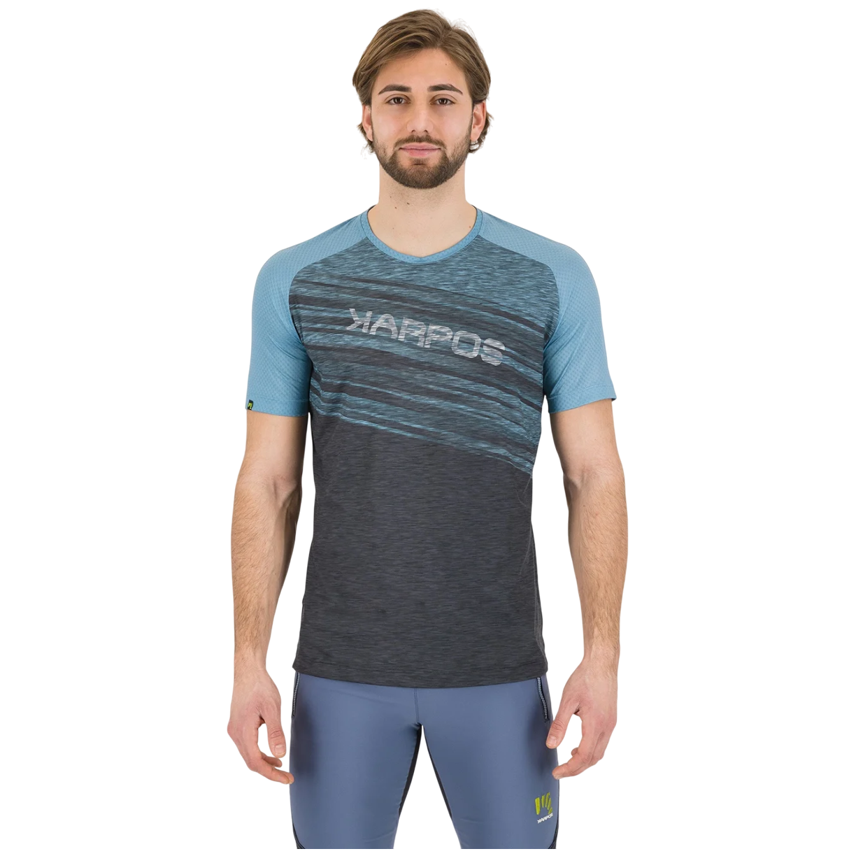 Męska koszulka Karpos Croda Rossa Evo Jersey Rozmiar: XL / Kolor: szary/niebieski