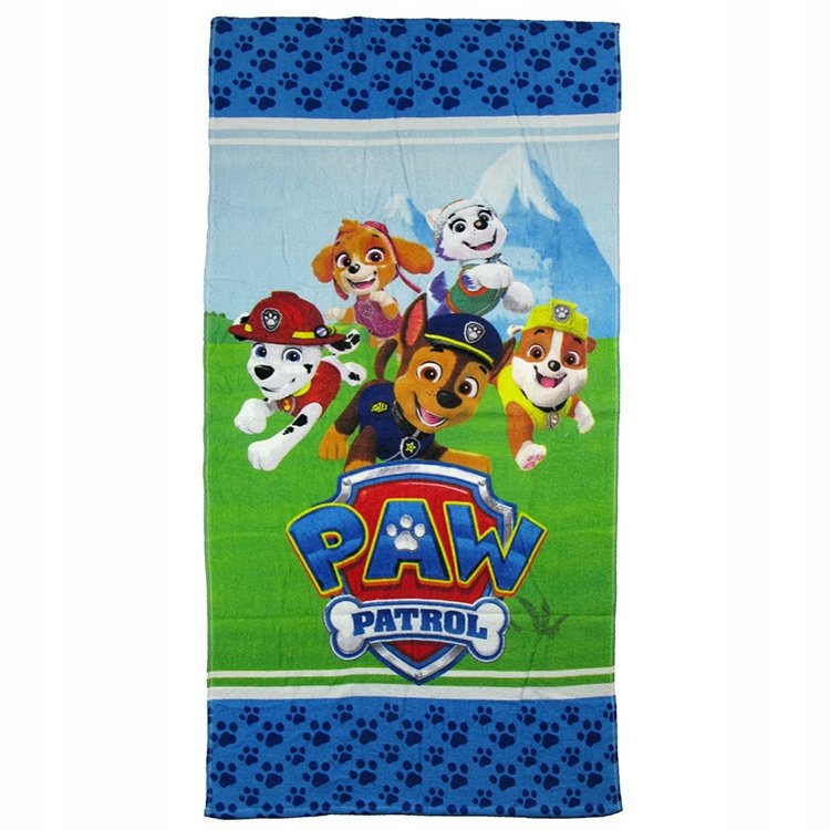 Ręcznik kąpielowy, plażowy, bawełniany: Psi Patrol (078930) 70cm x 140cm