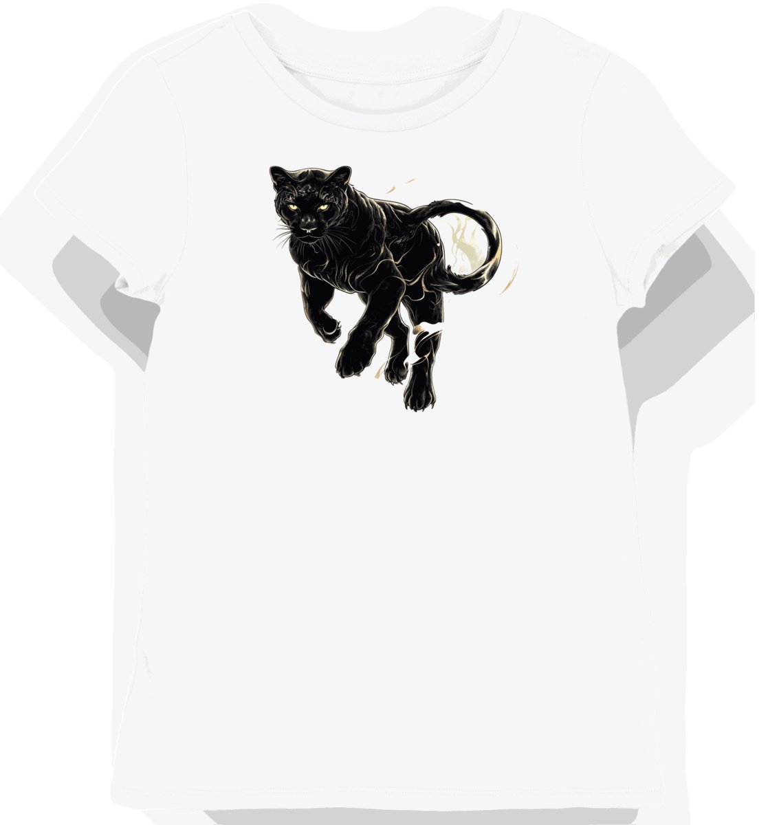 Koszulka damska biała z nadrukiem eleganckiego kota w kremowym kolorze XXL