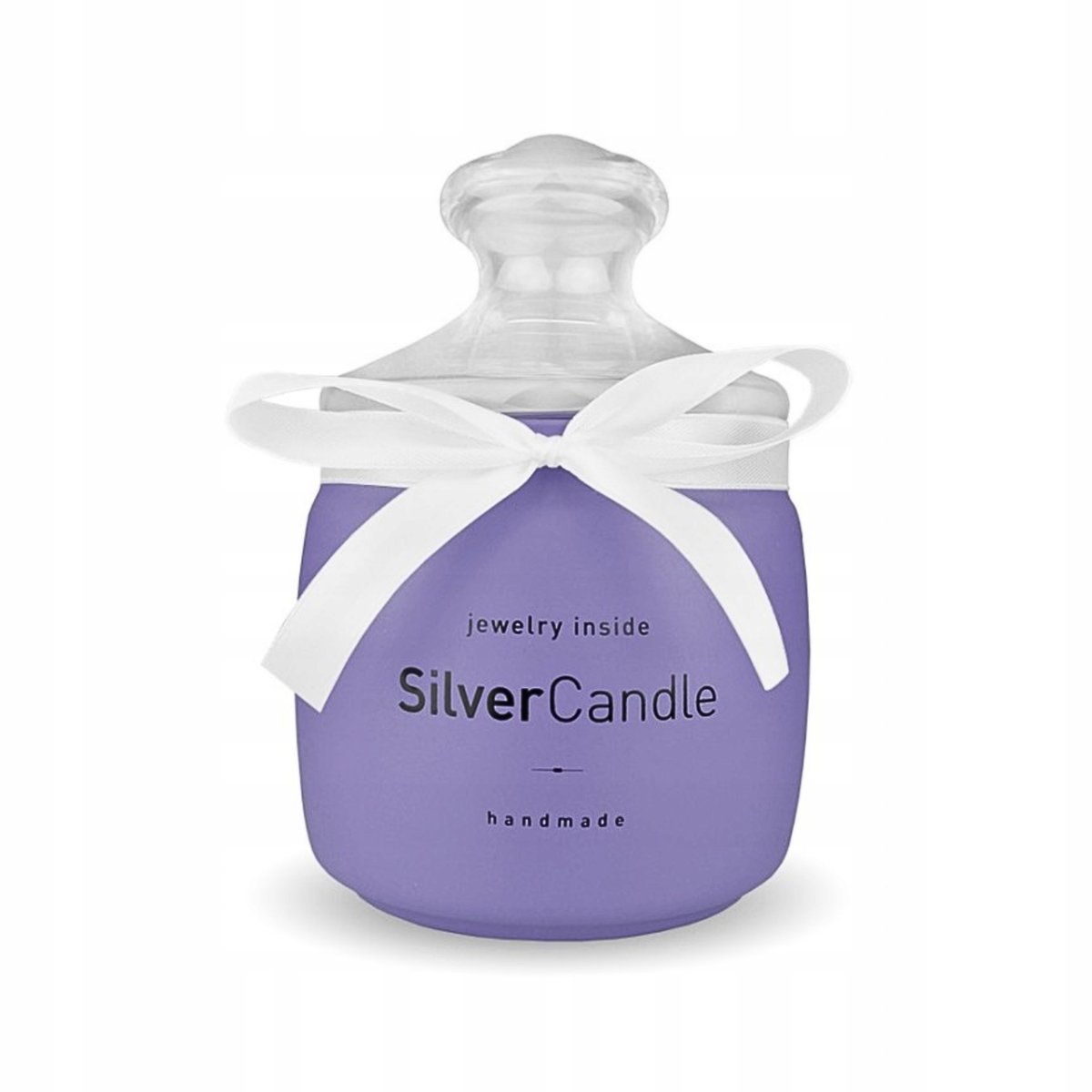 ŚWIECA ZAPACHOWA SILVER CANDLE HAND MADE COTTON DELIGHT BIŻUTERIA KOLCZYKI
