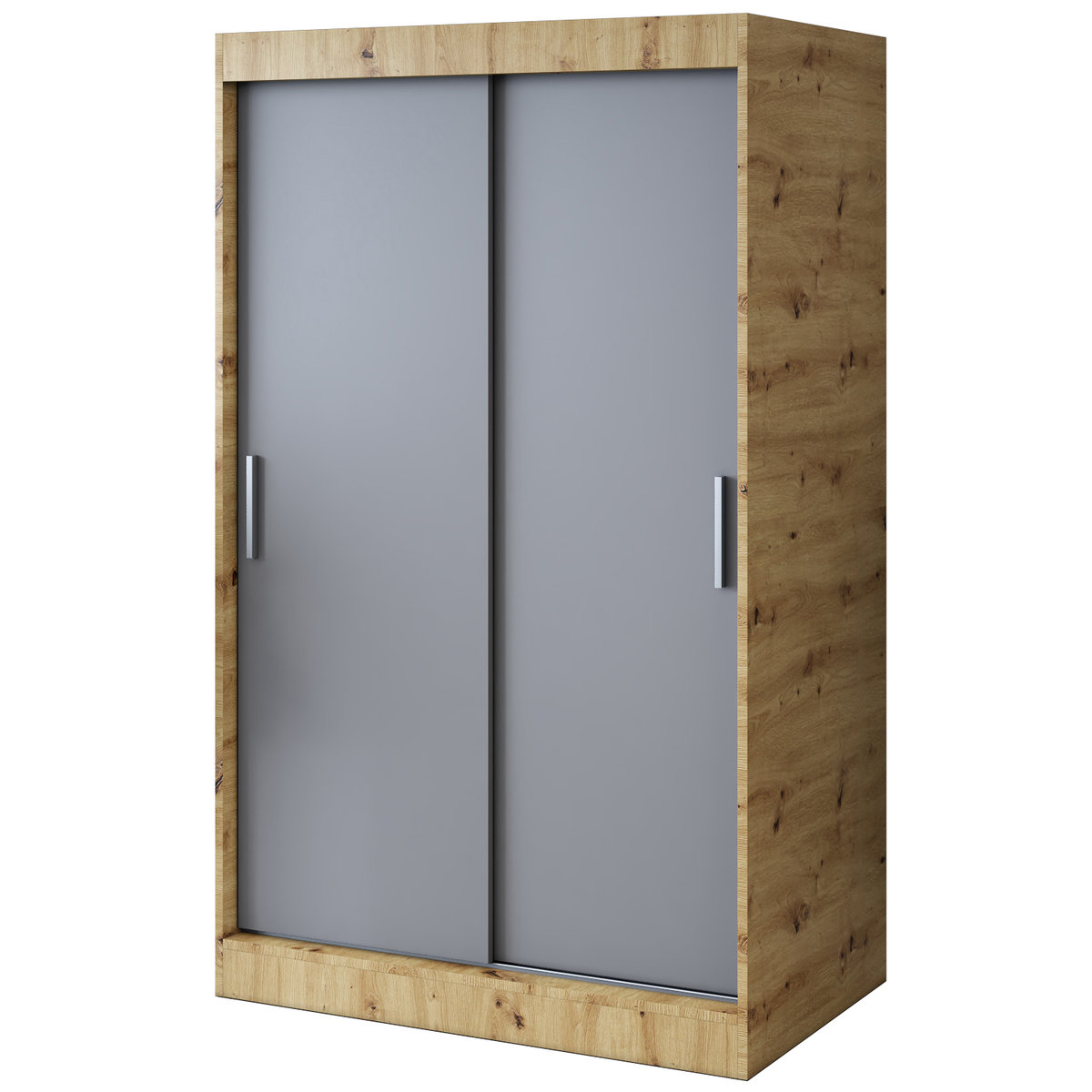 Szafa przesuwna 120x200 Gold , Dąb Artisan / Antracyt mat