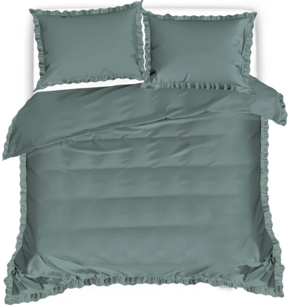 Pościel Z Falbaną 200X220 Khaki 2937