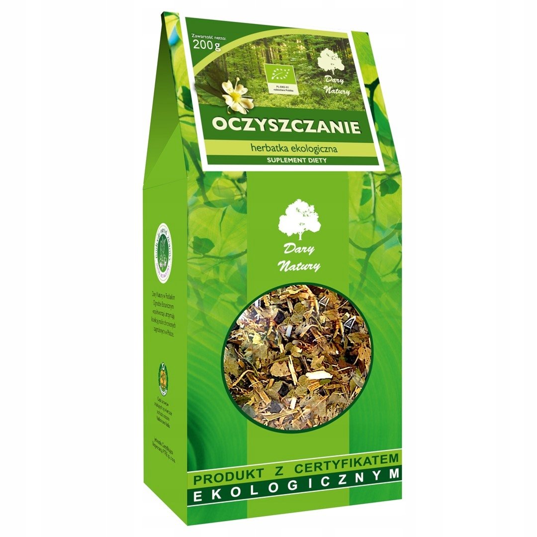 Herbatka Oczyszczanie EKO 200g - Suplement diety Dary Natury