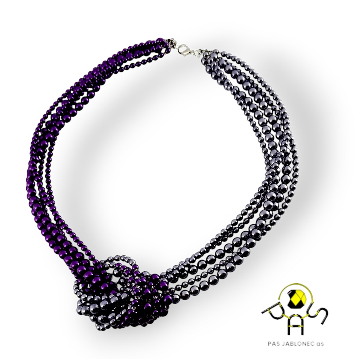 Korale perłowe Pleciony perłowy naszyjnik Supeł z pereł