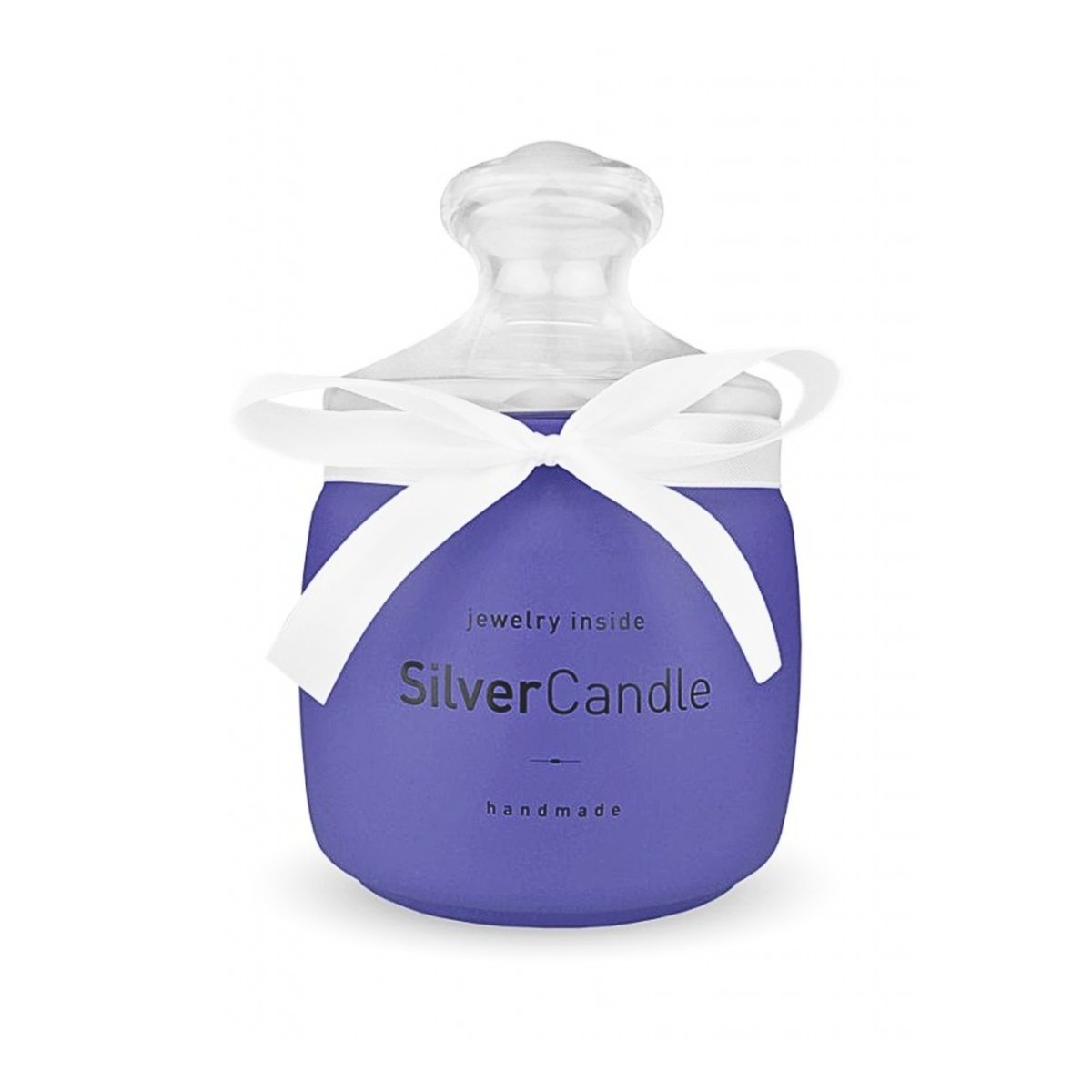 ŚWIECA ZAPACHOWA SILVER CANDLE HAND MADE BLUEBERRY BIŻUTERIA KOLCZYKI