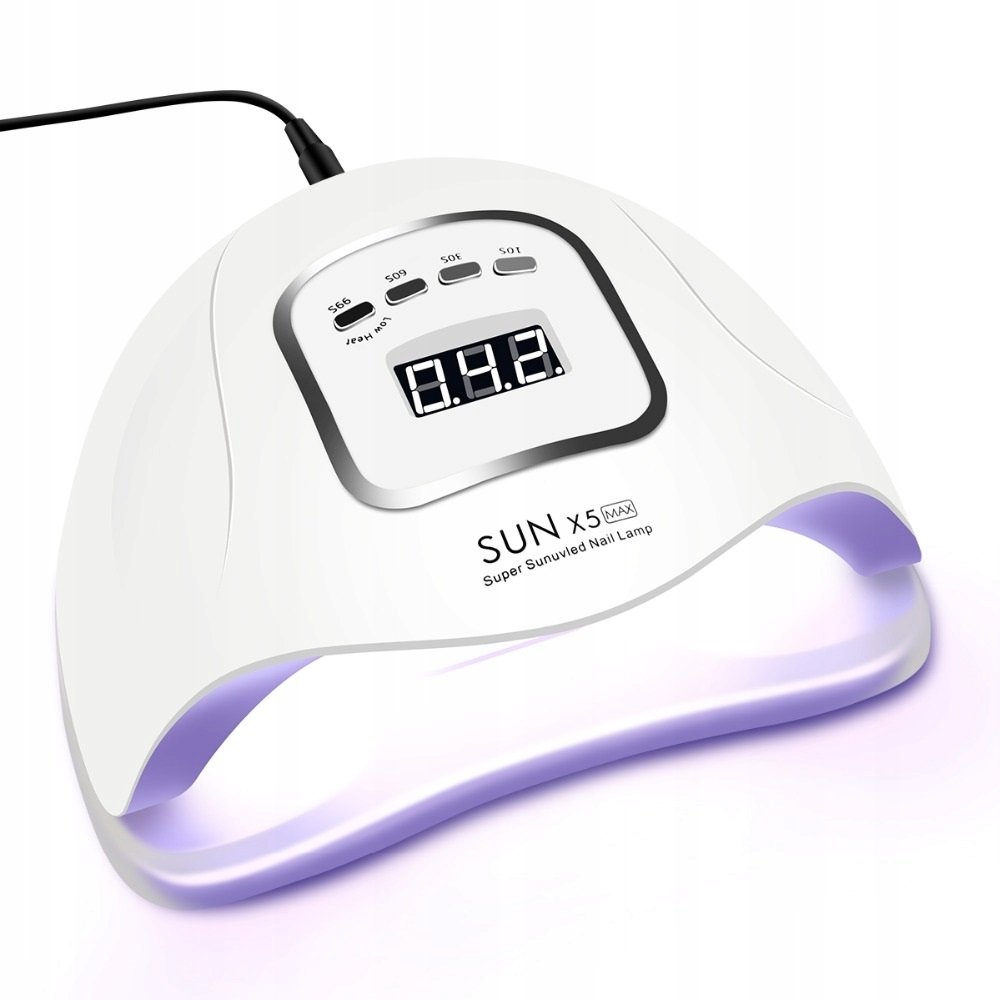 Lampa do paznokci UV LED 80W do hybryd SUN X5 MAX BIAŁY