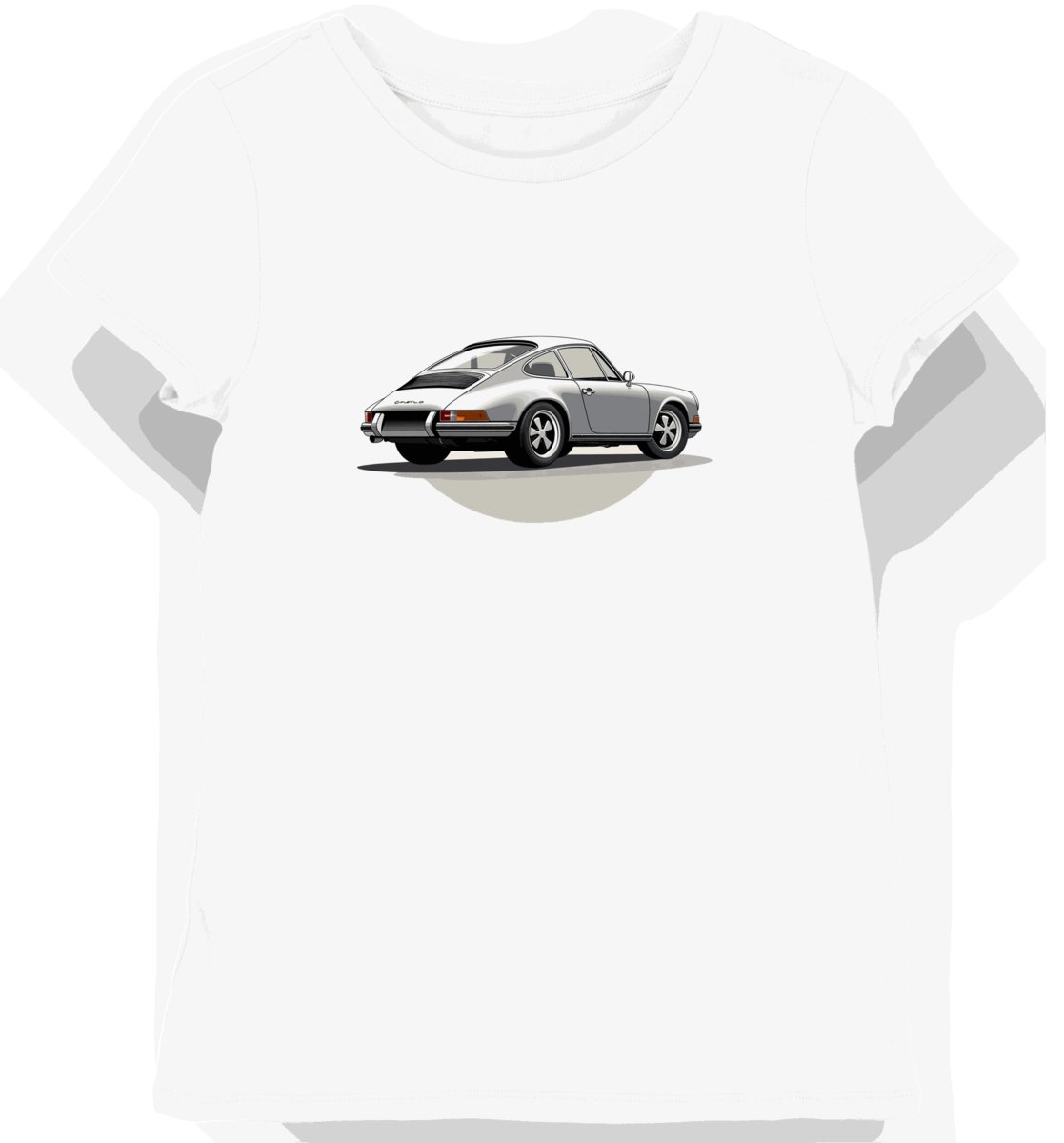 Koszulka damska biała z klasycznym stylem Porsche 911 S