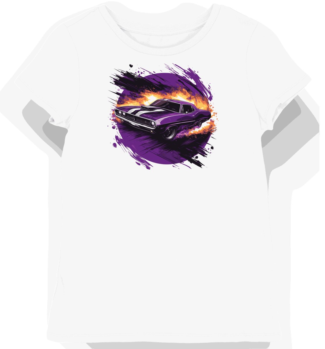 Koszulka damska biała z Dynamicznym Wzorem Klasycznego Silnika XXL