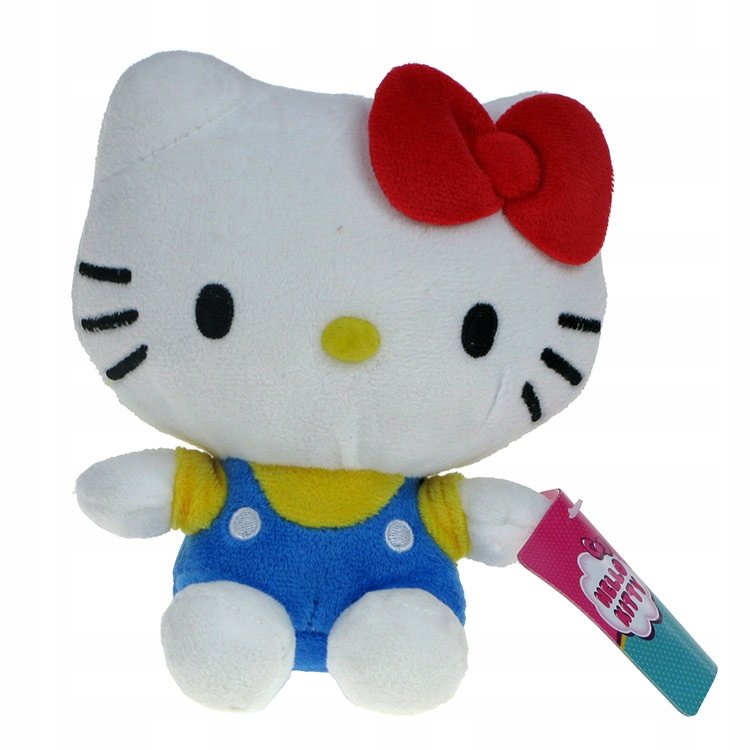 Hello Kitty: maskotka kotka Kitty 16cm (niebieska)