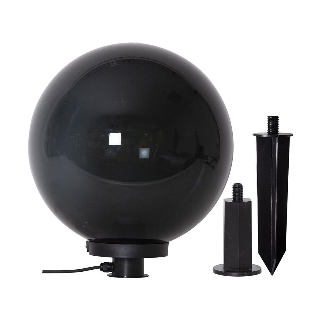 Lampa ogrodowa stojąca i wbijana ORBY dymiony klosz E27 IP44