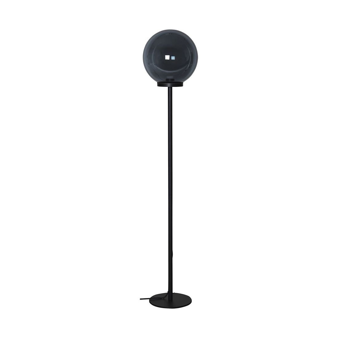 Lampa ogrodowa stojąca 150 cm ORBY dymiony klosz E27 IP44