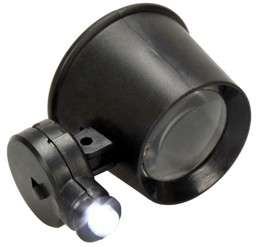 Lupa zegarmistrzowska 10x z oświetleniem LED do precyzyjnej pracy