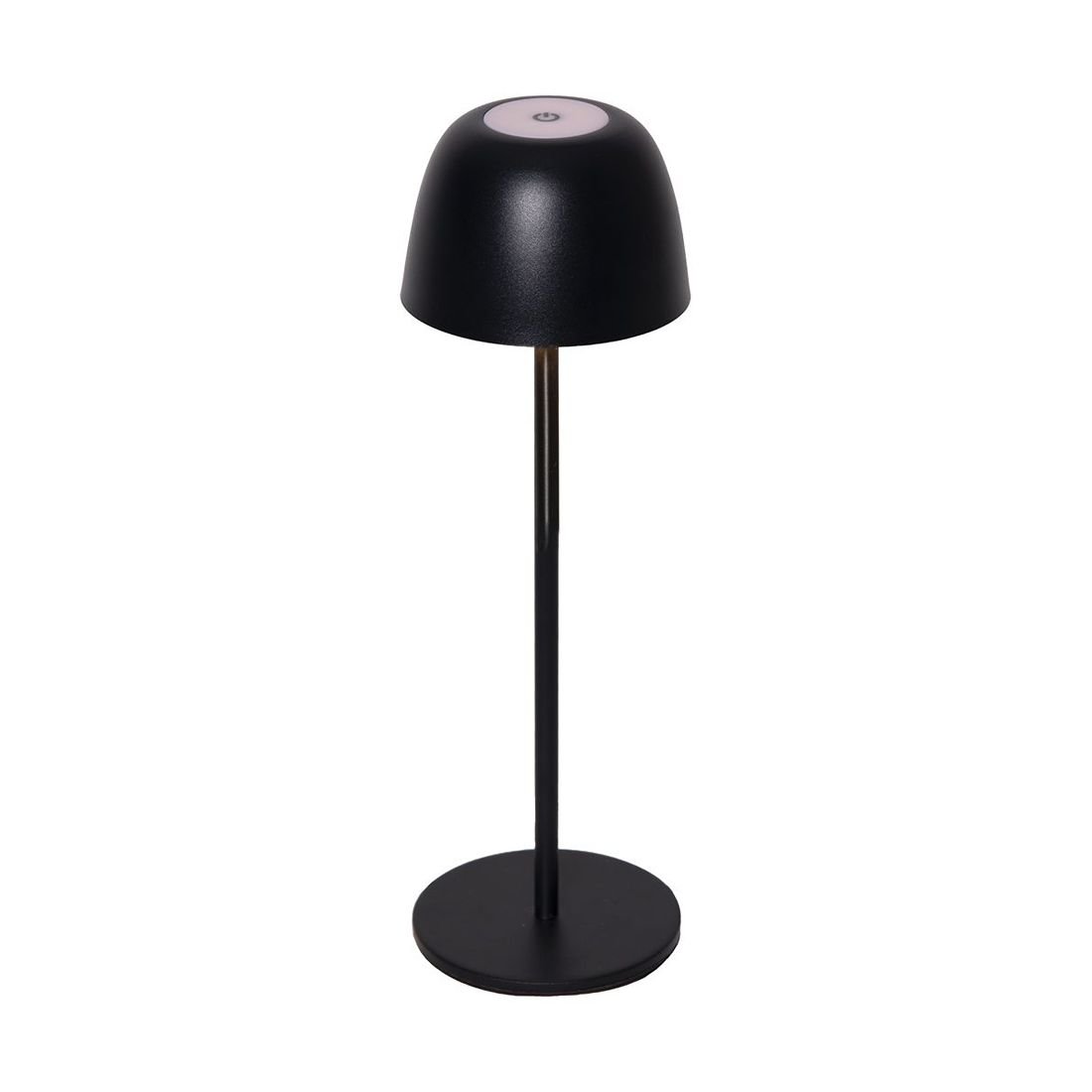Lampa stołowa ogrodowa LED RONDA akumulatorowa z USB IP54 czarna