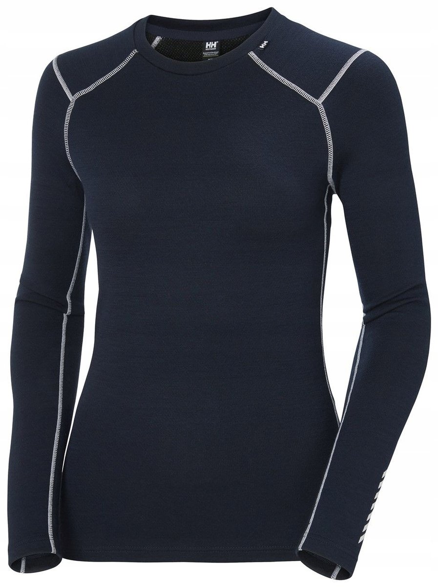 Koszulka termoaktywna Helly Hansen W LIFA Merino Midweight Crew - navy - XS