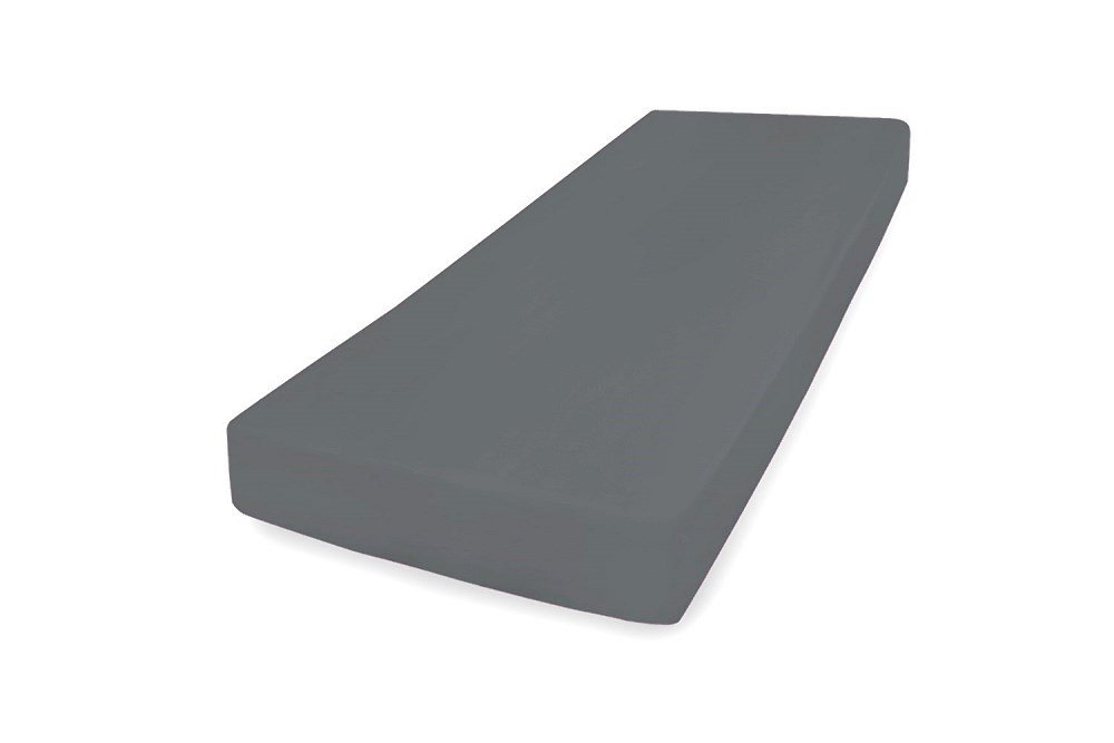 Prześcieradło jersey 90x190/200 grafitowe ciemne z gumką na wysoki materac 30 cm Jersey