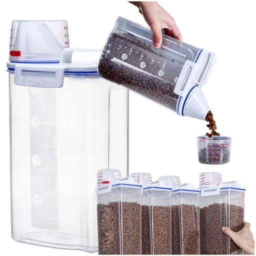 Pojemnik organizerz miarką na produkty sypkie 2,5l