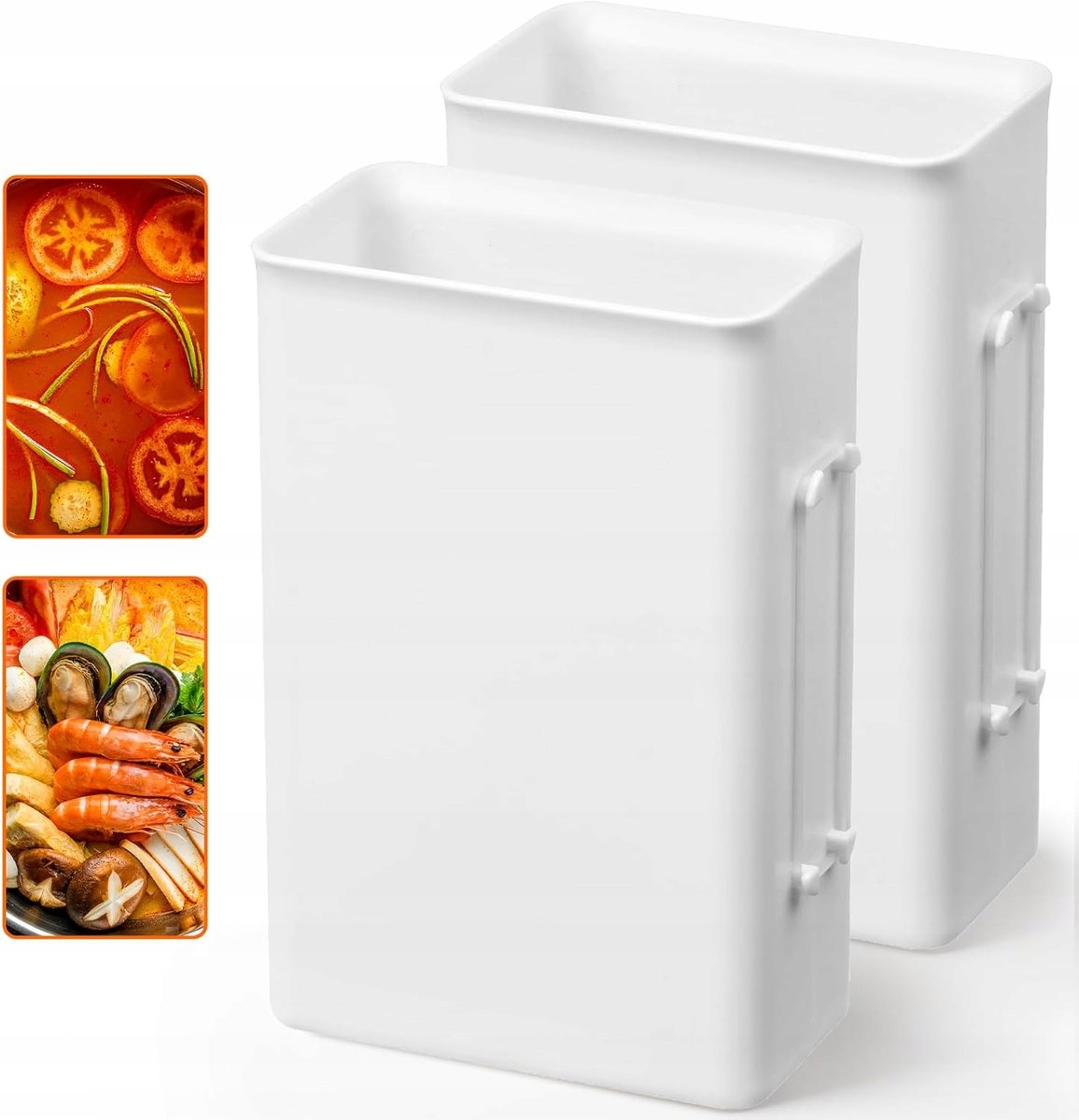 POJEMNIKI FORMY DO ZAMRAŻANIA zup obiadów jogurtów ZESTAW 2 SZTUK 1L